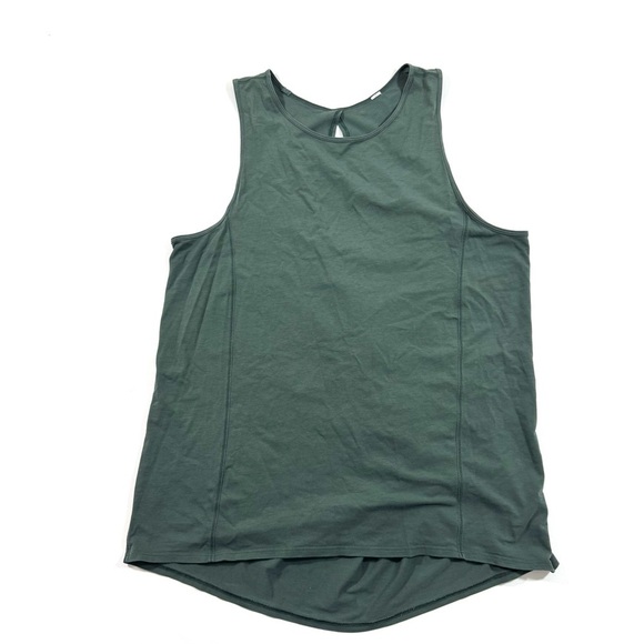 Lululemon Low Key Open Back Tank Top Green - Picture 6 of 6